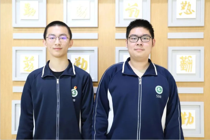 2023年数学奥赛获奖学子，范苏伟（左）、宋睿宇（右）